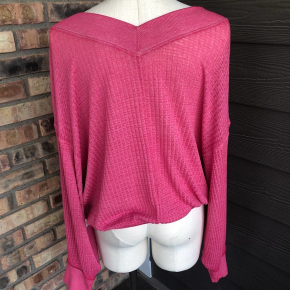 Free People raspberry top size M NWT - Picture 2 of 3